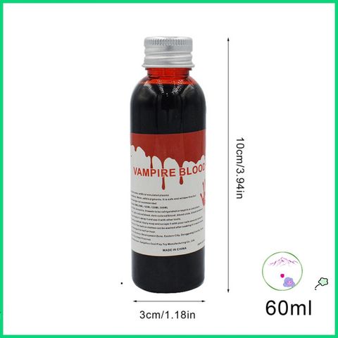 Máu Giả Halloween 30/60ml - Đạo Cụ Hóa Trang Thực Tế Cho Thây Ma, Ma Cà Rồng và Các Bữa Tiệc Kinh Dị