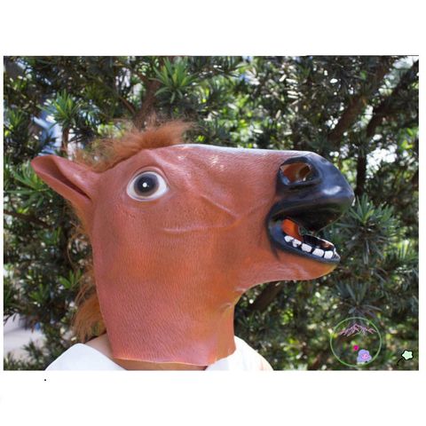 Mặt Nạ Ngựa Silicone Hóa Trang Cho Cosplay Halloween - Đạo Cụ Vui Nhộn Cho Lễ Hội, Tiệc Tùng, Gặp Gỡ Gia Đình
