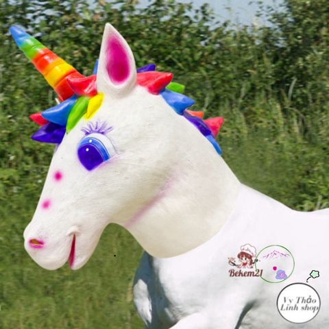 Mặt Nạ Ngựa Một Sừng BoJack Horseman - Phụ Kiện Cosplay Halloween Độc Đáo Cho Mọi Lứa Tuổi, Chất Liệu Latex Cao Cấp