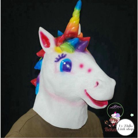Mặt Nạ Ngựa Một Sừng BoJack Horseman - Phụ Kiện Cosplay Halloween Độc Đáo Cho Mọi Lứa Tuổi, Chất Liệu Latex Cao Cấp