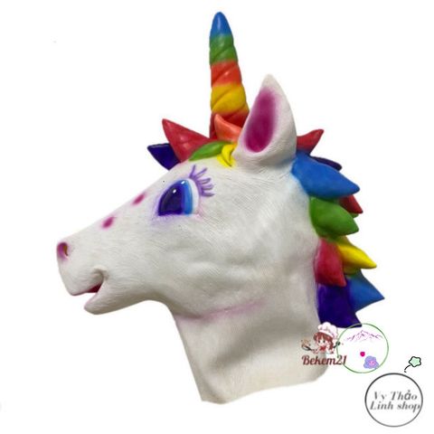 Mặt Nạ Ngựa Một Sừng BoJack Horseman - Phụ Kiện Cosplay Halloween Độc Đáo Cho Mọi Lứa Tuổi, Chất Liệu Latex Cao Cấp