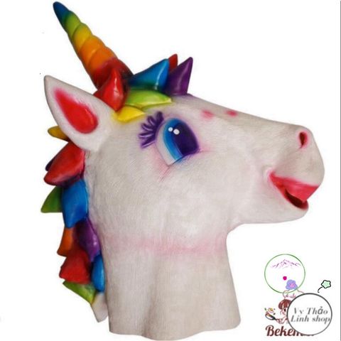 Mặt Nạ Ngựa Một Sừng BoJack Horseman - Phụ Kiện Cosplay Halloween Độc Đáo Cho Mọi Lứa Tuổi, Chất Liệu Latex Cao Cấp