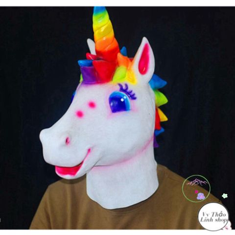 Mặt Nạ Ngựa Một Sừng BoJack Horseman - Phụ Kiện Cosplay Halloween Độc Đáo Cho Mọi Lứa Tuổi, Chất Liệu Latex Cao Cấp