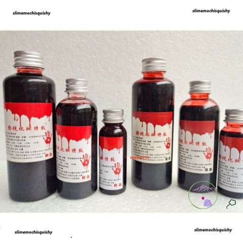 Mực Máu Giả Đỏ Rực Rỡ 30-500ml cho Halloween - Thực Tế, Dễ Sử Dụng, Tạo Slime và Makeup Ma Quái