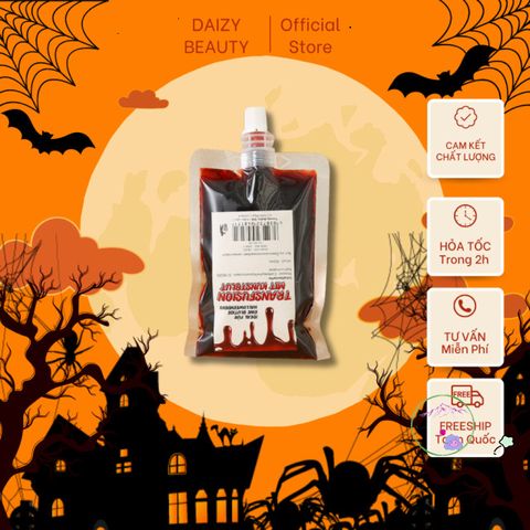 Huyết Giả 100ml - Phụ Kiện Hóa Trang Halloween Chất Lượng Cao Cho Cosplay, Phim Ảnh, và Trang Trí Ngày Halloween