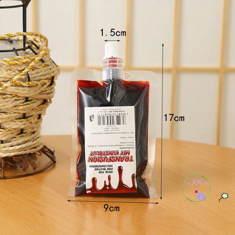 Huyết Giả 100ml - Phụ Kiện Hóa Trang Halloween Chất Lượng Cao Cho Cosplay, Phim Ảnh, và Trang Trí Ngày Halloween