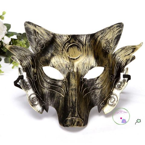 Mặt nạ sói YERZ - Mặt nạ Halloween Unisex Trang Trí Độc Đáo Đạo Cụ Cosplay Lễ Hội Hóa Trang 28x22cm