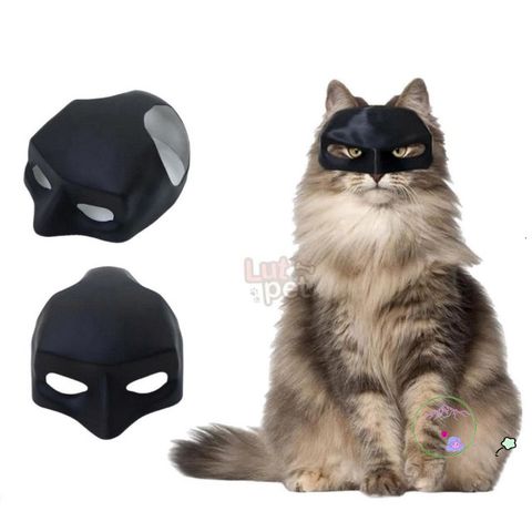 Mặt Nạ Hóa Trang Batman Cho Thú Cưng - Đồ Trang Sức Dễ Thương Cho Chó Mèo - Cosplay, Halloween, Chụp Ảnh