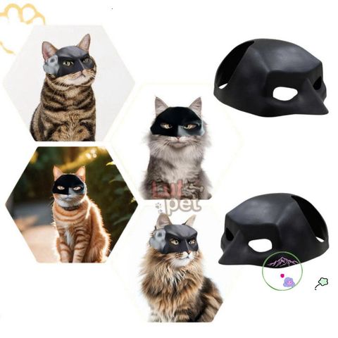 Mặt Nạ Hóa Trang Batman Cho Thú Cưng - Đồ Trang Sức Dễ Thương Cho Chó Mèo - Cosplay, Halloween, Chụp Ảnh
