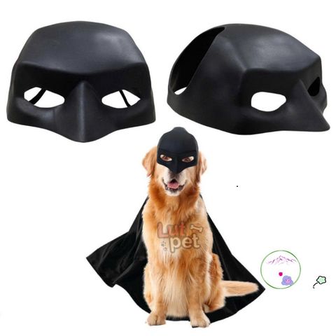 Mặt Nạ Hóa Trang Batman Cho Thú Cưng - Đồ Trang Sức Dễ Thương Cho Chó Mèo - Cosplay, Halloween, Chụp Ảnh
