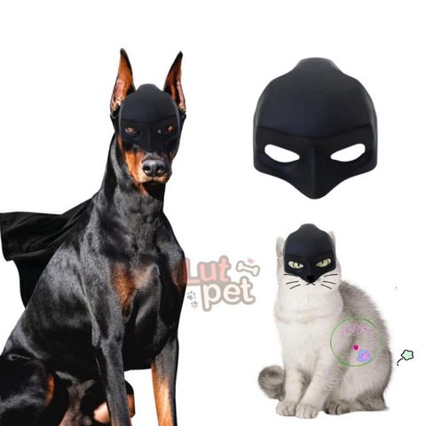 Mặt Nạ Hóa Trang Batman Cho Thú Cưng - Đồ Trang Sức Dễ Thương Cho Chó Mèo - Cosplay, Halloween, Chụp Ảnh