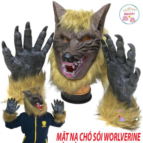 Mặt Nạ Chó Sói Shiba & Husky - Phụ Kiện Hóa Trang Halloween Độc Đáo Cho TikTok và Sự Kiện Lễ Hội