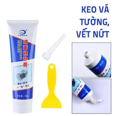 Keo Vá Tường Chống Thấm 250gr - Giải Pháp Bảo Vệ Tường Chống Nước, Thích Hợp Cho Tất Cả Bề Mặt, Dễ Sử Dụng Tại Nhà