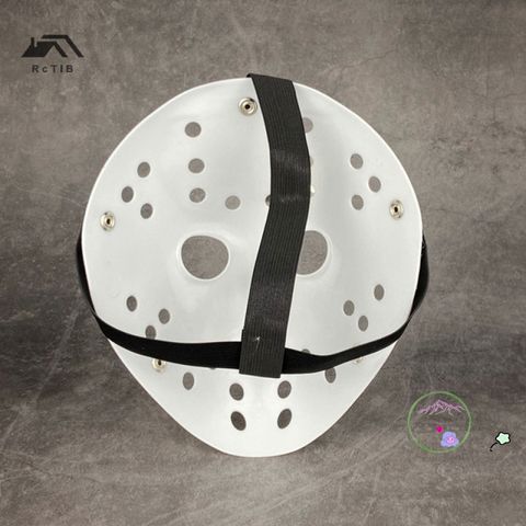 Mặt Nạ Jason Trắng Halloween - Phụ Kiện Kinh Dị Đáng Sợ cho Tiệc Hóa Trang, Lấy Cảm Hứng từ Freddie Vs. Jason
