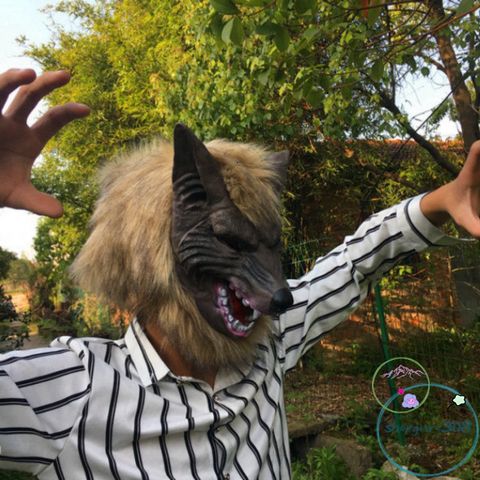 Mặt Nạ Chó Sói Halloween - Mặt Nạ Hóa Trang Ma Sói Silicon Cao Cấp Phù Hợp Cho Tiệc Hóa Trang và Cosplay