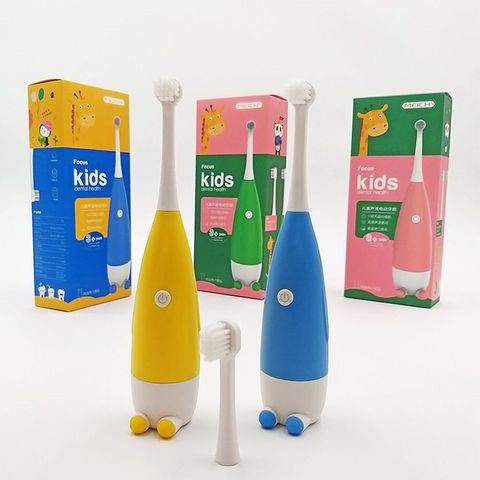 Bàn Chải Điện Focus Kids Cho Trẻ Em - Thiết Kế Đáng Yêu, Răng Miệng Sạch Sẽ, Dễ Sử Dụng, Công Nghệ Làm Sạch Hiệu Quả