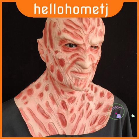 Bộ Mặt Nạ Cao Su Freddy Krueger và Găng Tay - Trang Phục Halloween Kinh Dị Chất Lượng Cao Cho Cosplay Tối Thượng