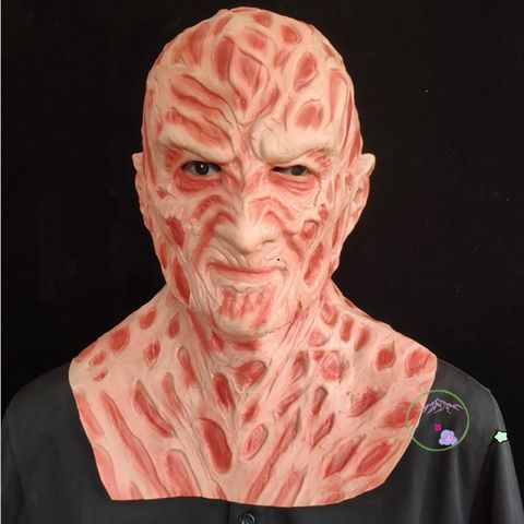 Bộ Mặt Nạ Cao Su Freddy Krueger và Găng Tay - Trang Phục Halloween Kinh Dị Chất Lượng Cao Cho Cosplay Tối Thượng