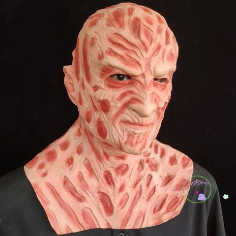Bộ Mặt Nạ Cao Su Freddy Krueger và Găng Tay - Trang Phục Halloween Kinh Dị Chất Lượng Cao Cho Cosplay Tối Thượng