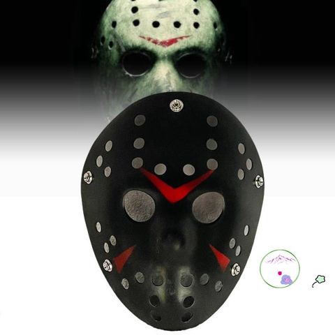 Mặt Nạ Jason Halloween - Phụ Kiện Cosplay Kinh Dị Màu Trắng, Đạo Cụ Trang Trí, Thứ Sáu Ngày 13