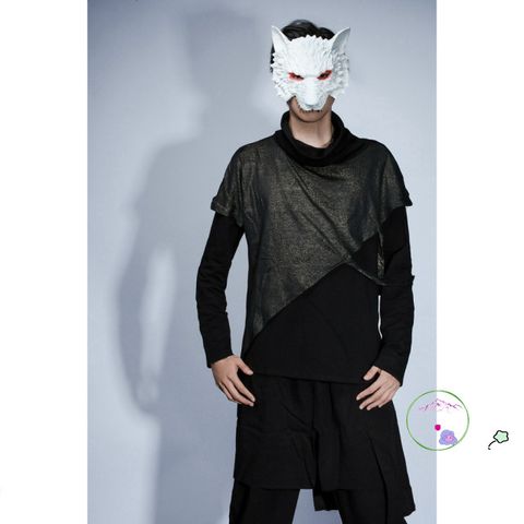 Mặt Nạ Hóa Trang Người Lớn Hình Sói Xám - Phụ Kiện Giải Trí Cho Bữa Tiệc Halloween, Hóa Trang Độc Đáo
