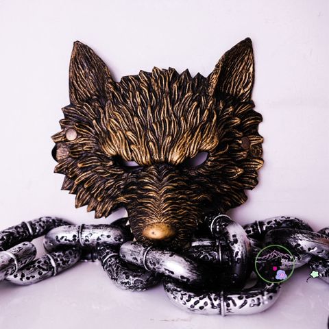 Mặt Nạ Hóa Trang Người Lớn Hình Sói Xám - Phụ Kiện Giải Trí Cho Bữa Tiệc Halloween, Hóa Trang Độc Đáo