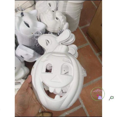 Set 10 Mặt Nạ Giấy Bồi Có Dây Đeo - Sáng Tạo Tô Màu Trung Thu - Giá Sỉ Hấp Dẫn, Giao Hàng Nhanh Chóng