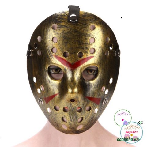 Mặt Nạ Cosplay Jason Voorhees Bằng Nhựa - Phụ Kiện Halloween Huyền Bí cho Tiệc Tùng và Sự Kiện Scary Fans