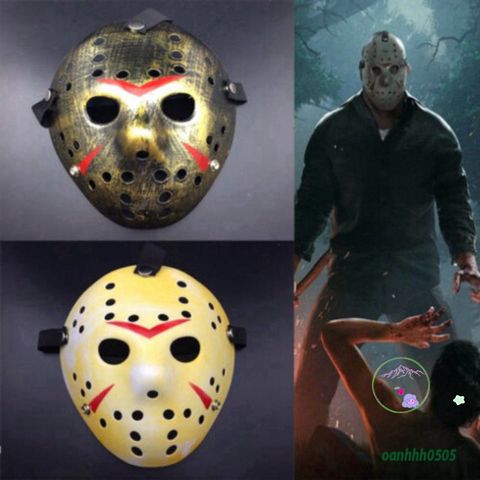 Mặt Nạ Cosplay Jason Voorhees Bằng Nhựa - Phụ Kiện Halloween Huyền Bí cho Tiệc Tùng và Sự Kiện Scary Fans