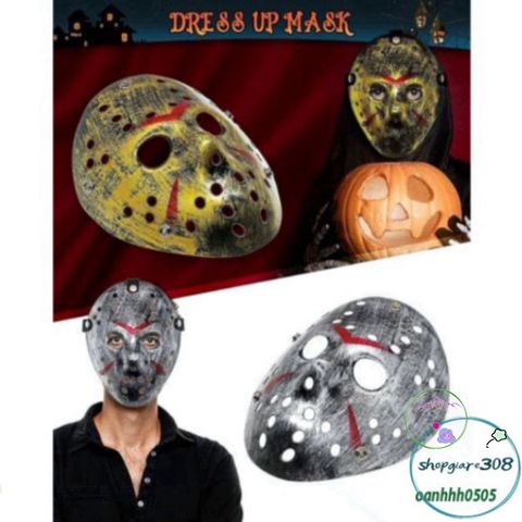 Mặt Nạ Nhựa Jason Voorhees - Phụ Kiện Hóa Trang Độc Đáo Cho Halloween & Tiệc Cosplay - Cho Các Fan Phim Kinh Dị