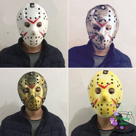 Mặt nạ Jason Voorhees Halloween - Phụ kiện hóa trang unisex, chất liệu nhựa, kích thước 25x18CM cho bữa tiệc ma quái