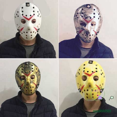 Mặt nạ Jason Voorhees Kinh Dị Nhựa - Phụ Kiện Halloween Unisex Tham Gia Tiệc Tùng, Mặt Nạ Hóa Trang Độc Đáo