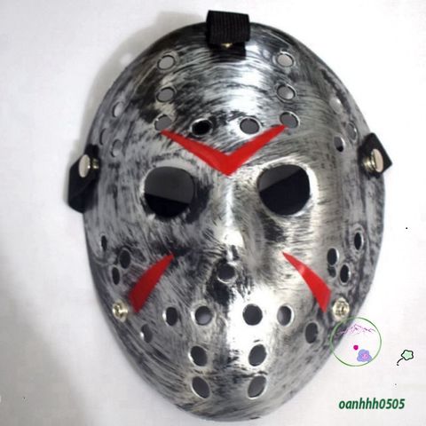 Mặt nạ Jason Voorhees Kinh Dị Nhựa - Phụ Kiện Halloween Unisex Tham Gia Tiệc Tùng, Mặt Nạ Hóa Trang Độc Đáo