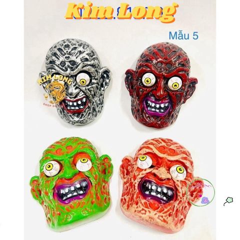 Mặt Nạ Ma Cà Rồng Halloween - Mặt Nạ Hóa Trang Kinh Dị Cho Trẻ Em & Người Lớn, Nhiều Mẫu Màu Sắc, Chất Liệu Nhựa