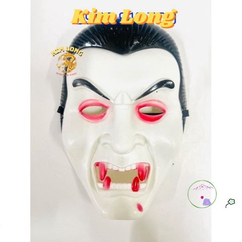 Mặt Nạ Ma Cà Rồng Halloween - Mặt Nạ Hóa Trang Kinh Dị Cho Trẻ Em & Người Lớn, Nhiều Mẫu Màu Sắc, Chất Liệu Nhựa