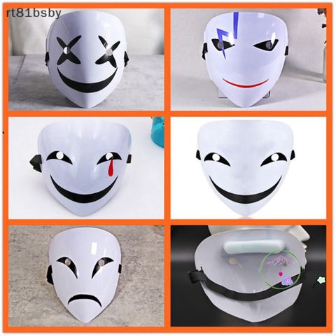 Mặt Nạ Cosplay Hiruko Trắng Đen - Phong Cách Anime Đẳng Cấp, Kích Thước 21.5cm x 17cm x 6cm, Phụ Kiện Thời Trang Hóa Trang