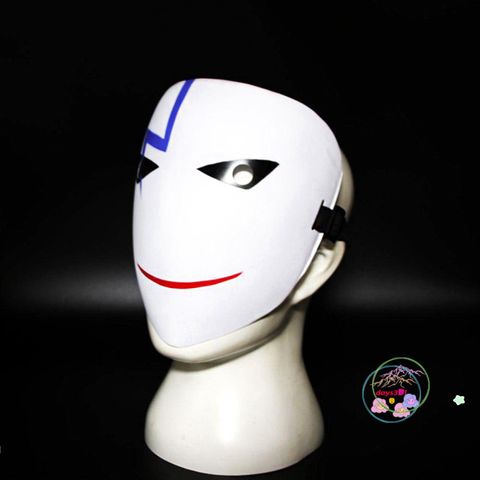 Mặt Nạ Halloween HIRUKO Hình Mặt Cười Trắng Ngộ Nghĩnh - Phụ Kiện Cosplay Thời Trang Party Unisex