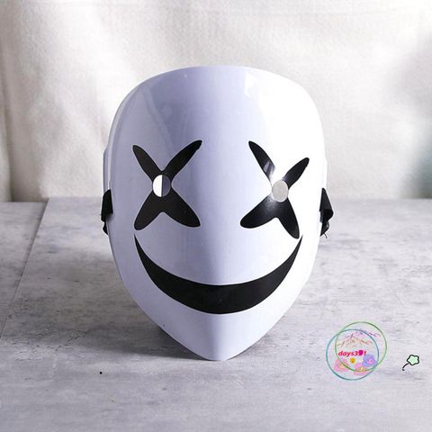 Mặt Nạ Halloween HIRUKO Hình Mặt Cười Trắng Ngộ Nghĩnh - Phụ Kiện Cosplay Thời Trang Party Unisex