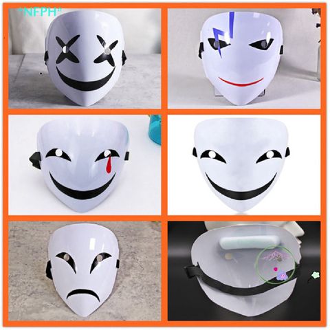 Mặt Nạ Hóa Trang Hiruko Cosplay Đen Trắng - Phụ Kiện Anime Bullet Đen Độc Lạ, Thiết Kế Chất Lượng Cao