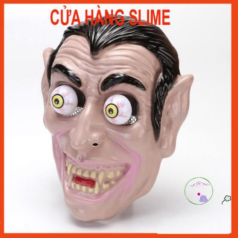 Mặt Nạ Ma Quái Hai Mắt Răng NanH - Phụ Kiện Hóa Trang Halloween và Trung Thu Cho Trẻ Em - MSP15672