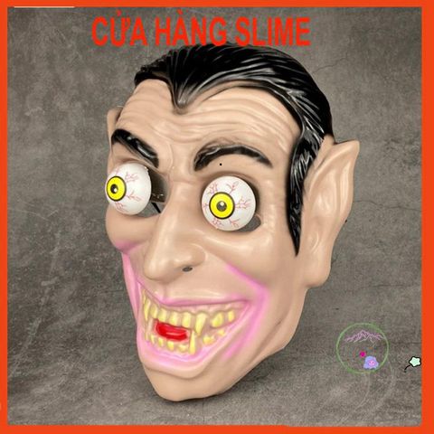 Mặt Nạ Ma Quái Hai Mắt Răng NanH - Phụ Kiện Hóa Trang Halloween và Trung Thu Cho Trẻ Em - MSP15672