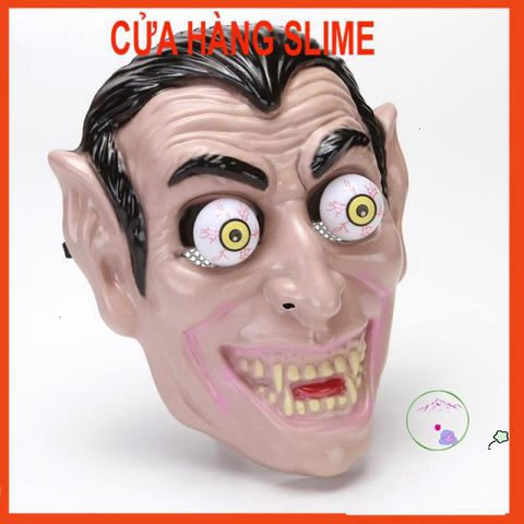 Mặt Nạ Ma Quái Hai Mắt Răng NanH - Phụ Kiện Hóa Trang Halloween và Trung Thu Cho Trẻ Em - MSP15672