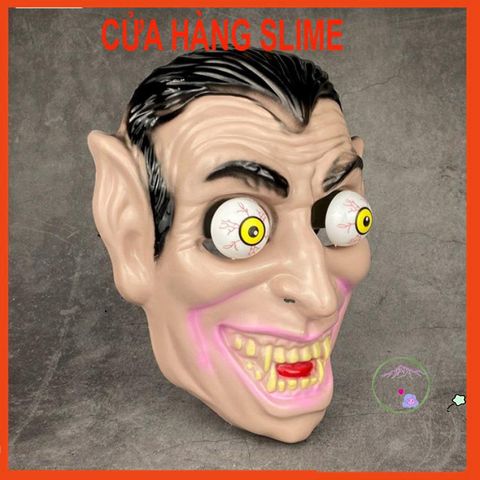 Mặt Nạ Ma Quái Hai Mắt Răng NanH - Phụ Kiện Hóa Trang Halloween và Trung Thu Cho Trẻ Em - MSP15672