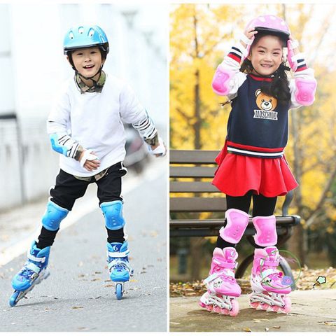 Giày Trượt Patin Phát Sáng Cho Trẻ - QF Thế Hệ Mới, Giày An Toàn, Thời Trang, Bền Bỉ, Siêu Êm, Bộ Chuyển Đổi Bánh Hai Hàng