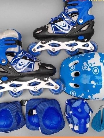 Giày Patin Sáng Đèn Trẻ Em - Giày Trượt Cao Cấp Thế Hệ Mới Kèm Cờ Lê Tháo Lốp, Nhiều Màu Sắc, Kích Thước Từ 15-26cm