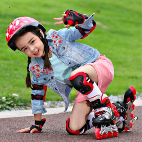 Giày Trượt Patin XIAO MA BENG cho Trẻ Em - Có Đèn Phát Sáng, Bộ Phụ Kiện An Toàn - Bền Bỉ và Tiện Lợi!