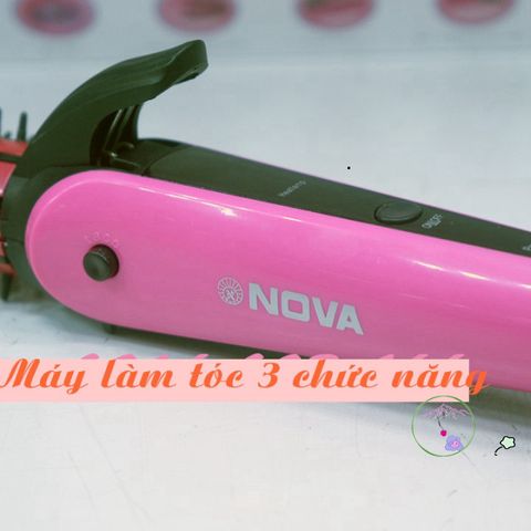 Máy Làm Tóc 3 Trong 1 NOVA 8890 - Uốn, Duỗi, Chải Đa Năng - Thiết Bị Làm Đẹp Tiện Lợi Cho Tóc Wavy, Thẳng, Sóng