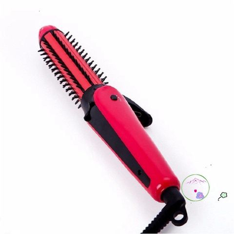 Lược Điện Tạo Kiểu Tóc Nova 8890 - 3 Trong 1 Uốn Cụp, Xoăn, Làm Phồng, Thiết Kế Thông Minh, Màu Hồng, Dễ Dàng Sử Dụng