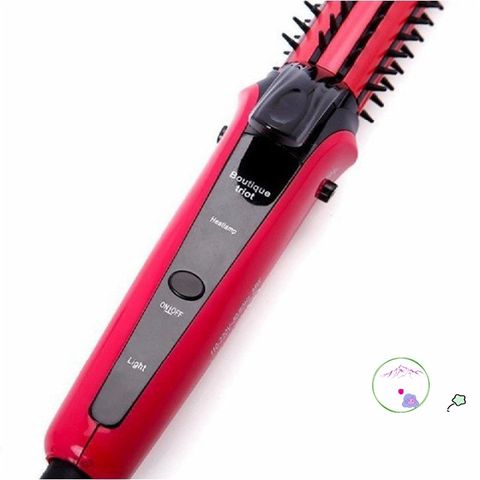 Lược Điện Tạo Kiểu Tóc Nova 8890 - 3 Trong 1 Uốn Cụp, Xoăn, Làm Phồng, Thiết Kế Thông Minh, Màu Hồng, Dễ Dàng Sử Dụng