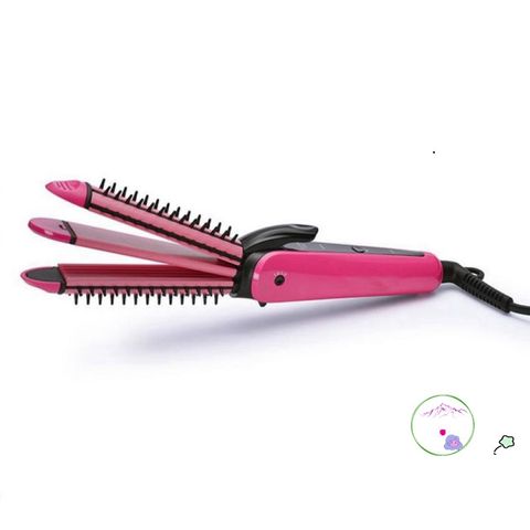 Máy làm tóc đa năng 3 trong 1 NOVA8890 - Máy uốn duỗi 4 nhiệt, công nghệ ceramic, chăm sóc tóc an toàn và hiệu quả.